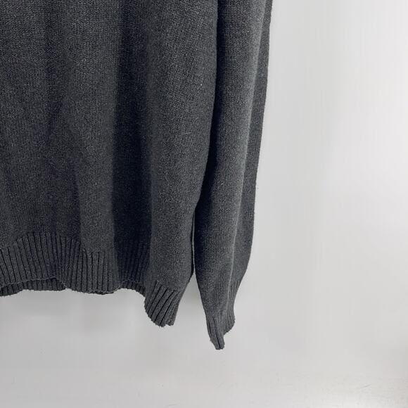 Polo Ralph Lauren 100% cotton mock neck 1/4 button up heavy weight knit sweater - Picture 4 of 6